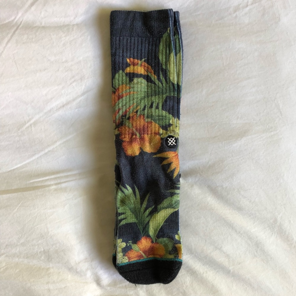 Stance - tropical floral pattern socks